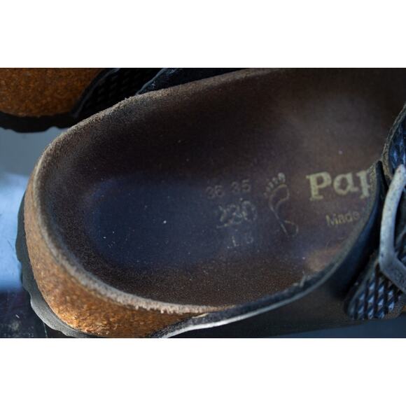 BIRKENSTOCK Sandals Gizeh Thong BLACK Polka Dot Papillio Womens 36-35 / L5 - Picture 8 of 13